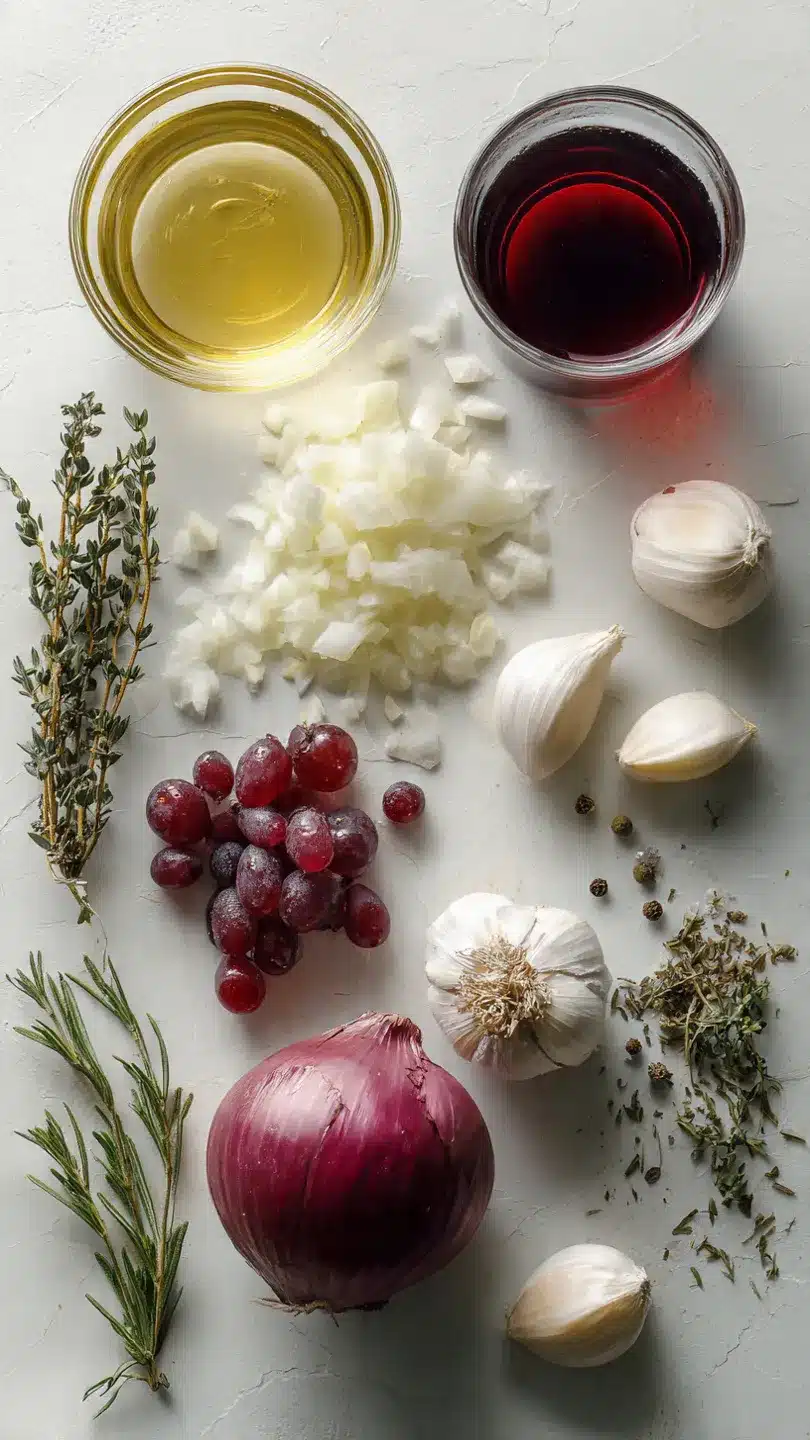 Rotweinsoße Grundrezept