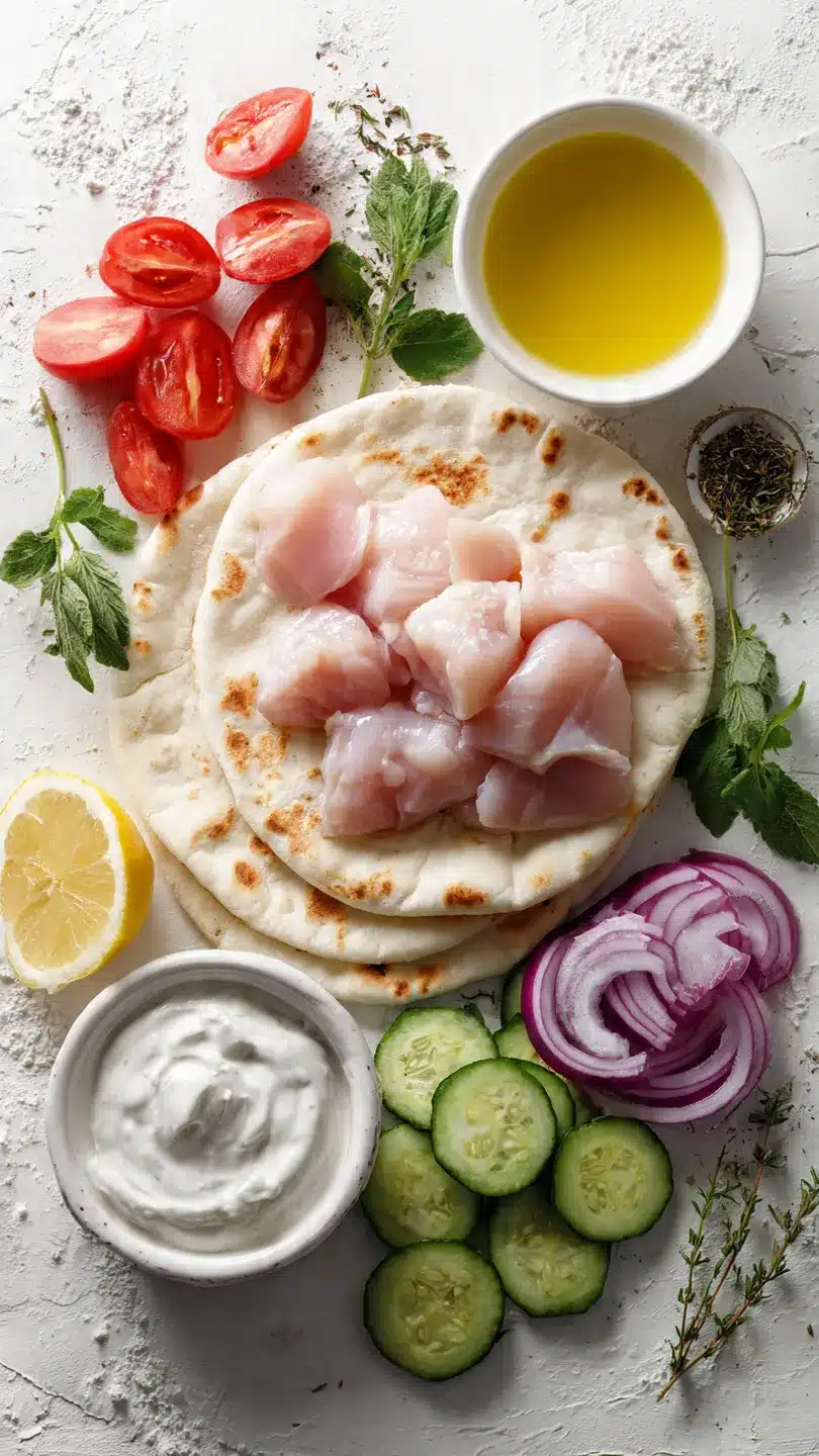 Griechische Hähnchen-Pitas