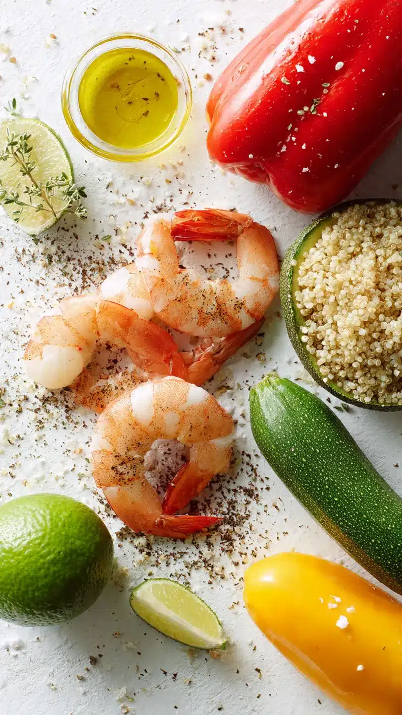 Gegrillte Garnelen-Bowl