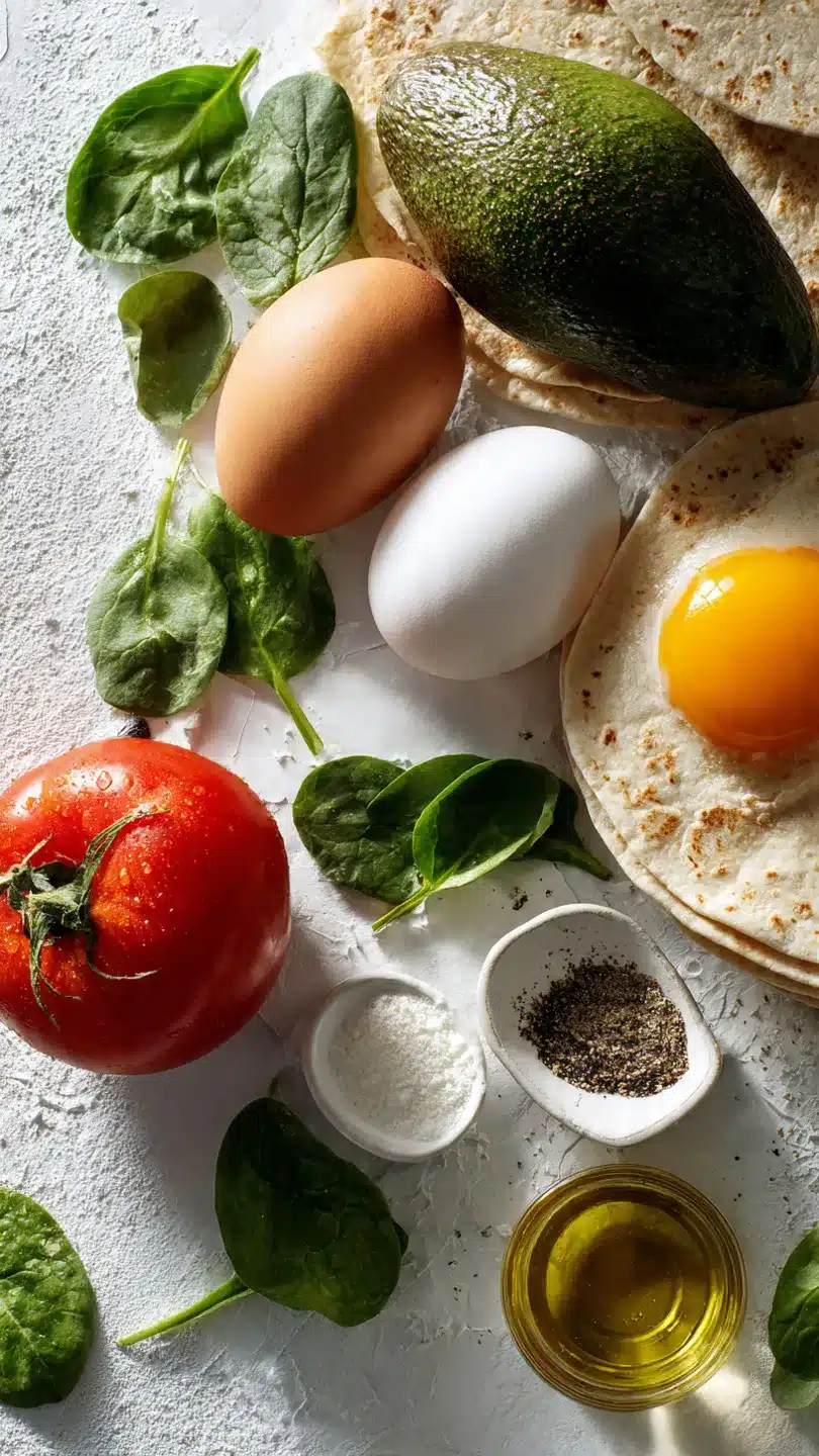 Frühstückswrap mit Ei & Avocado