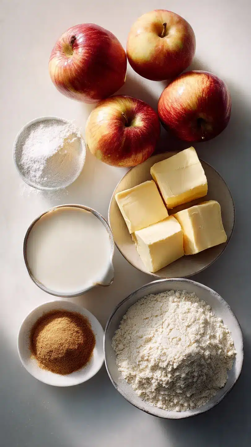 Apfelkuchen mit Vanillepudding, der Jeden Verrückt Macht
