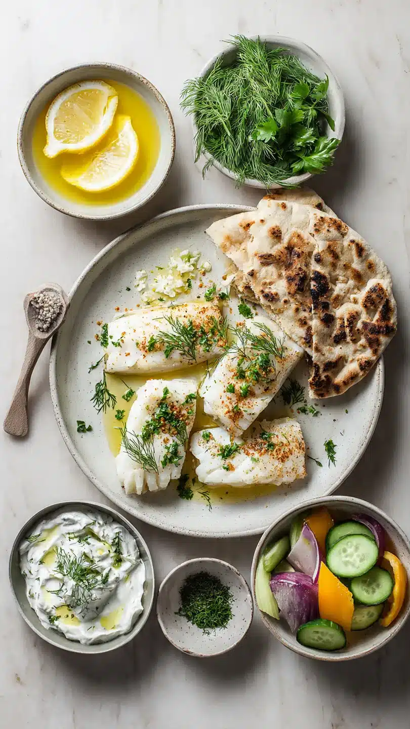 Hähnchen-Gyros mit Feta-Tzatziki