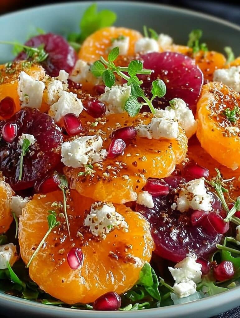 MANDARINEN FETA WINTERSALAT: Dein süß-salziges Rezept für frischen Wintergenuss