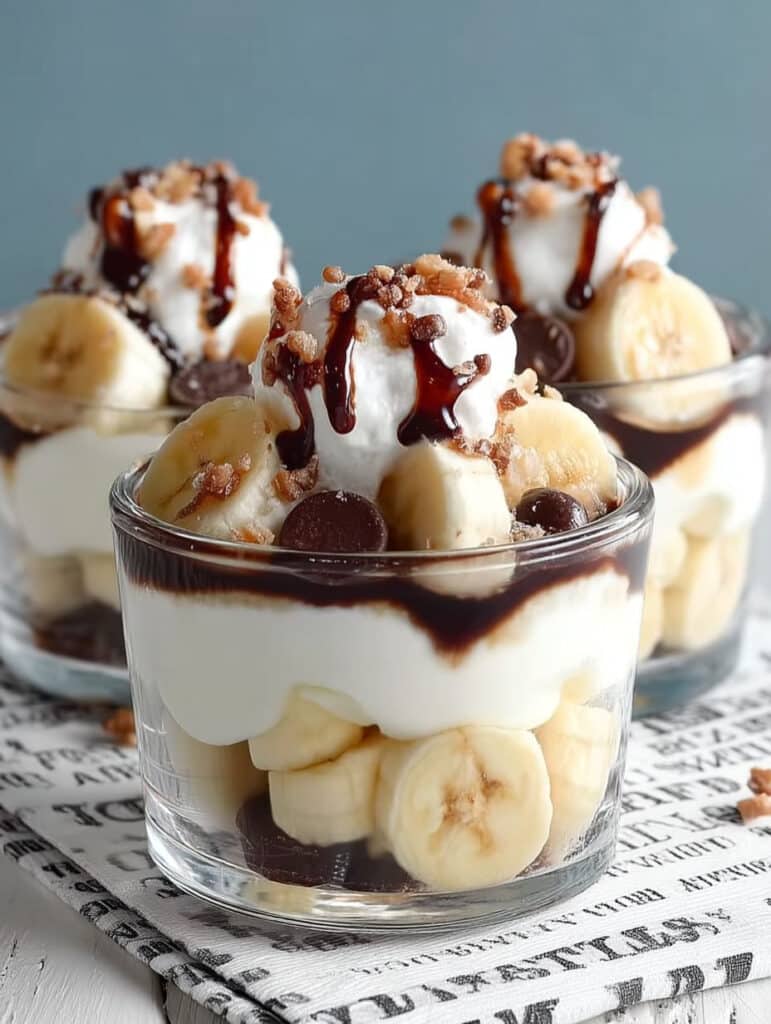Banana Split Dessert Rezept: Schnell & einfach den cremigen Klassiker zubereiten