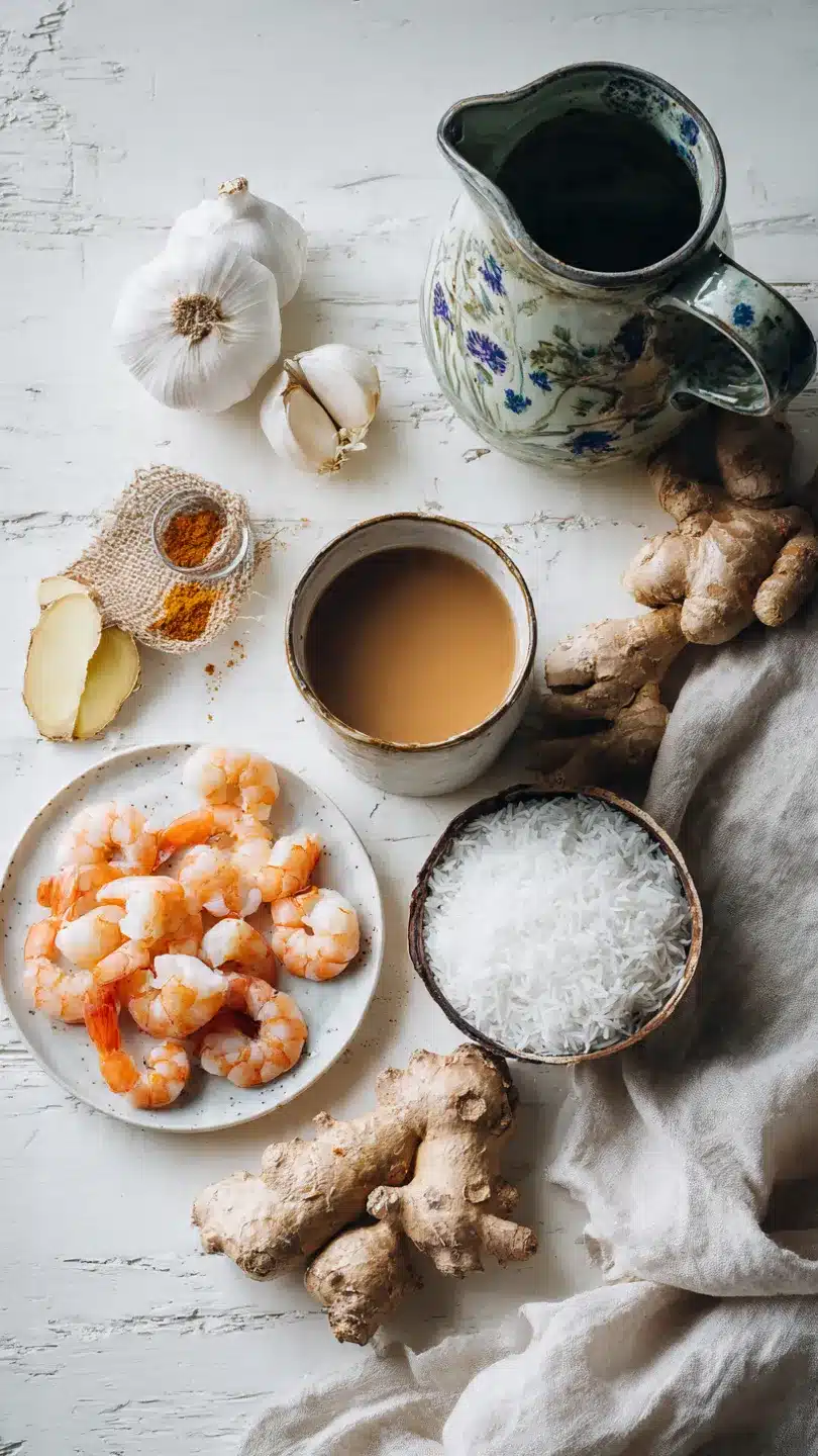 Scharfe Kokosnuss-Garnelen-Suppe