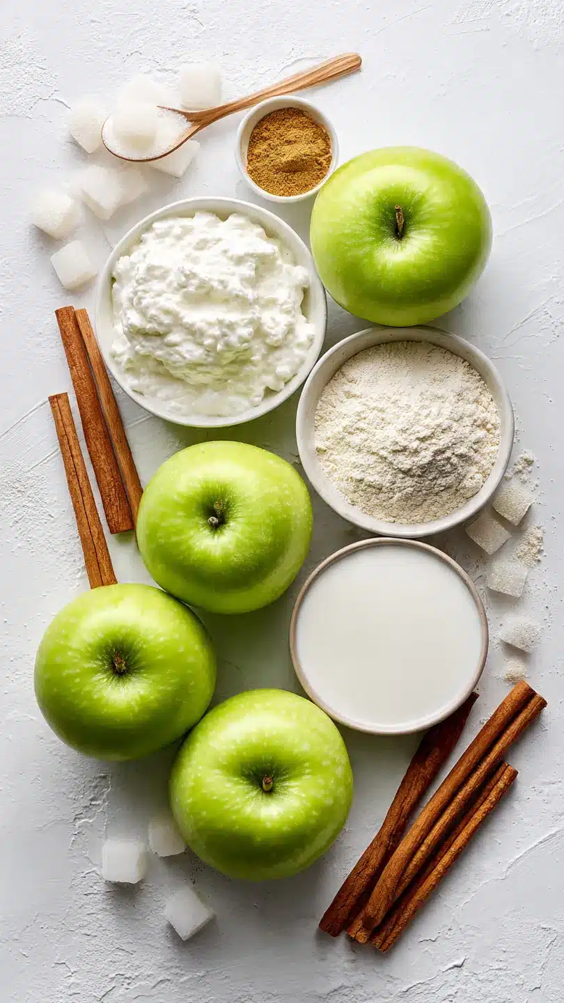 Cremiger Low Carb Apfel-Schmandkuchen