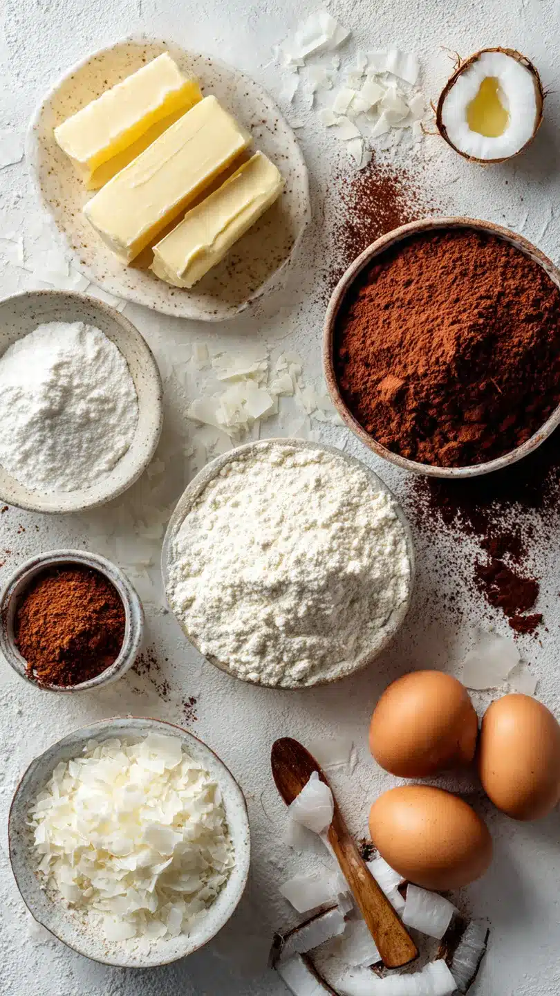 Weihnachtsplätzchen mit Schokolade und Kokosraspeln – besser als Linzer Plätzchen