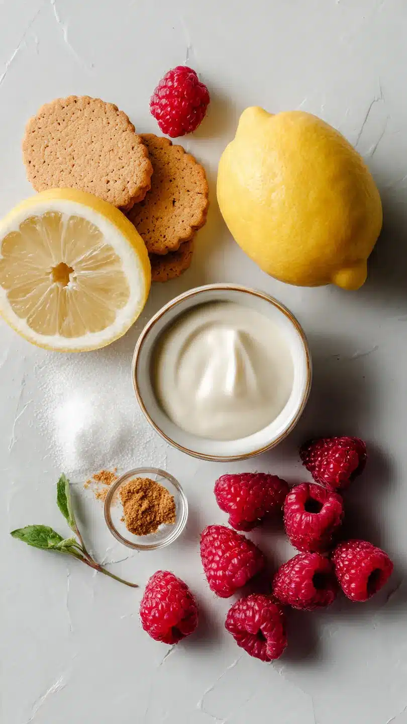 Spekulatius Dessert mit Himbeeren