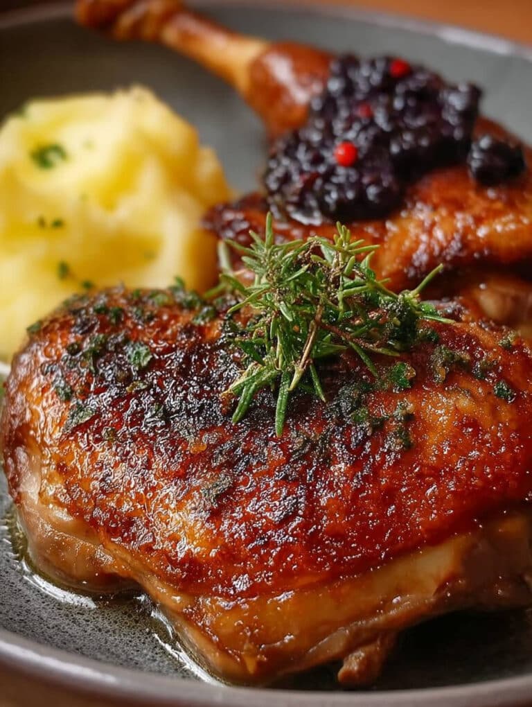 Entenkeulen im Backofen: Butterzart & Knusprig – Einfaches Rezept ohne Anbraten