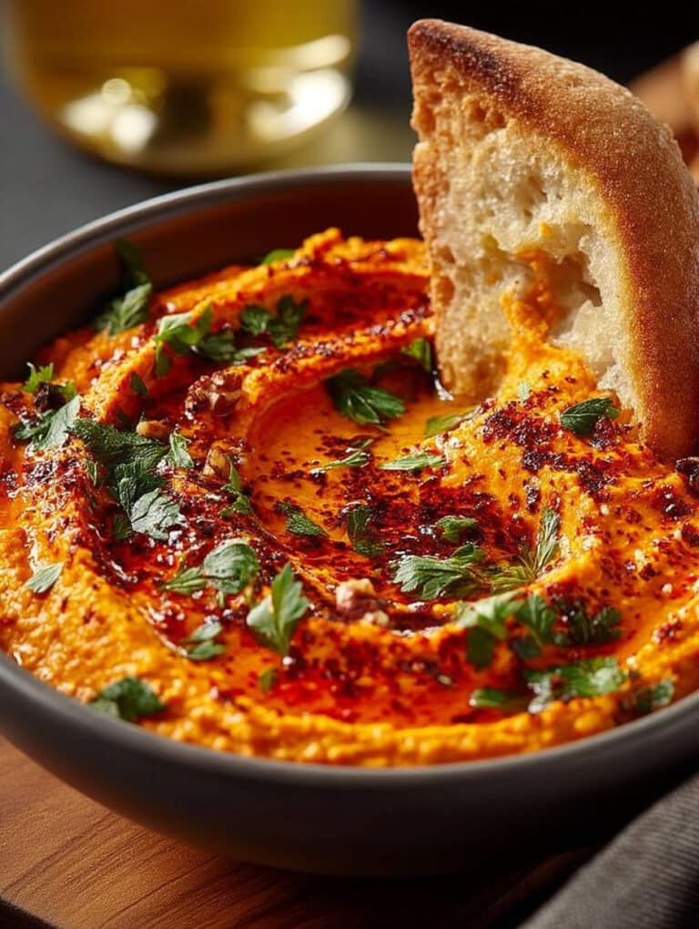 Cremiger Rote-Paprika-Walnuss-Dip: Einfaches Rezept für Partys & Abendessen
