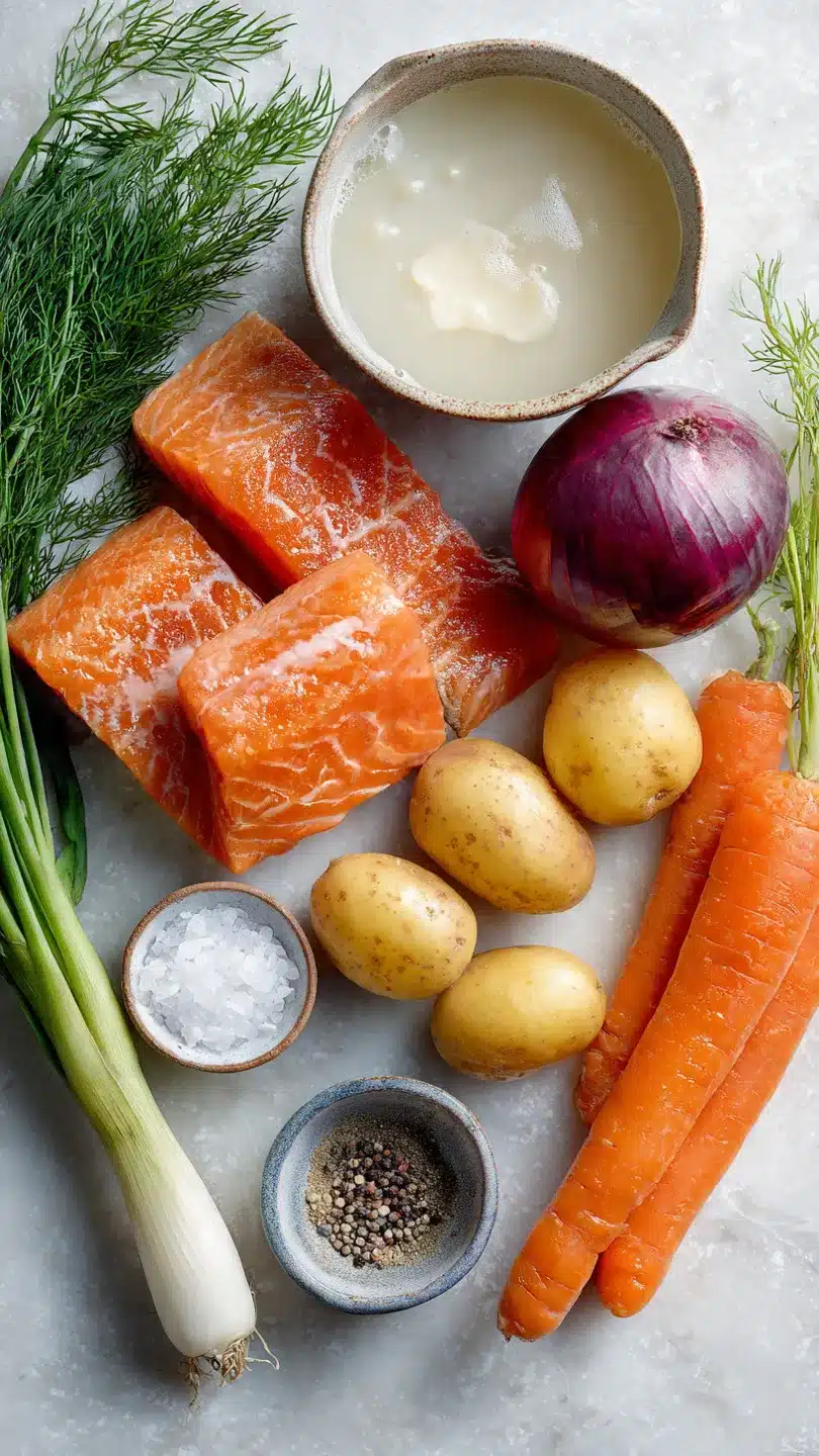 Finnische Lachssuppe (Lohikeitto)