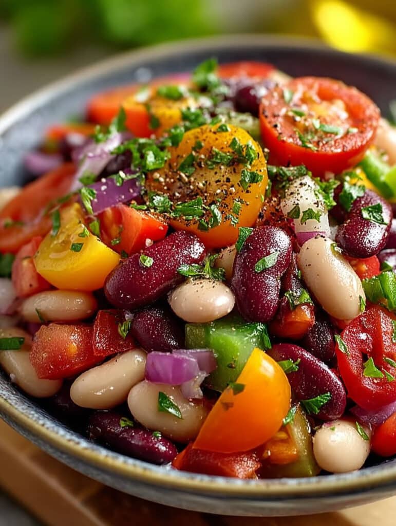 Bunter Bohnensalat Rezept: Einfach, Schnell, Gesund & Lecker