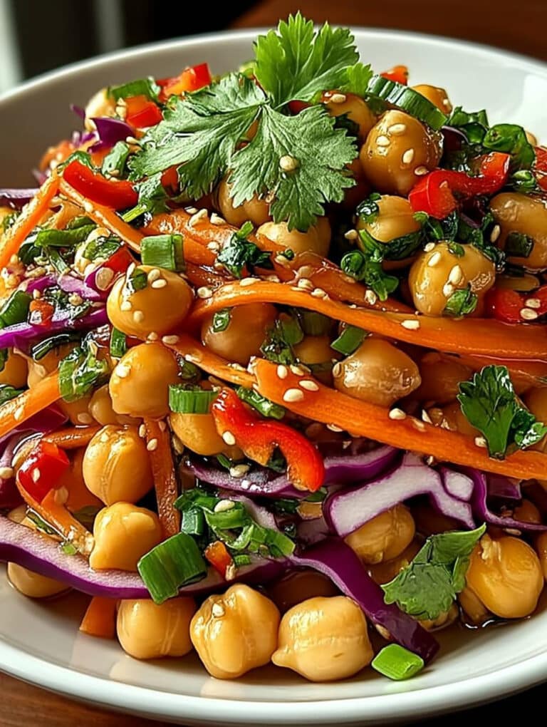 Knackiger Thai-Kichererbsensalat: Blitzschnelles & Gesundes Rezept