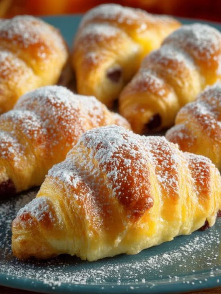 Blitzschnelle Sahne-Hörnchen aus Hefeteig ohne Gehzeit