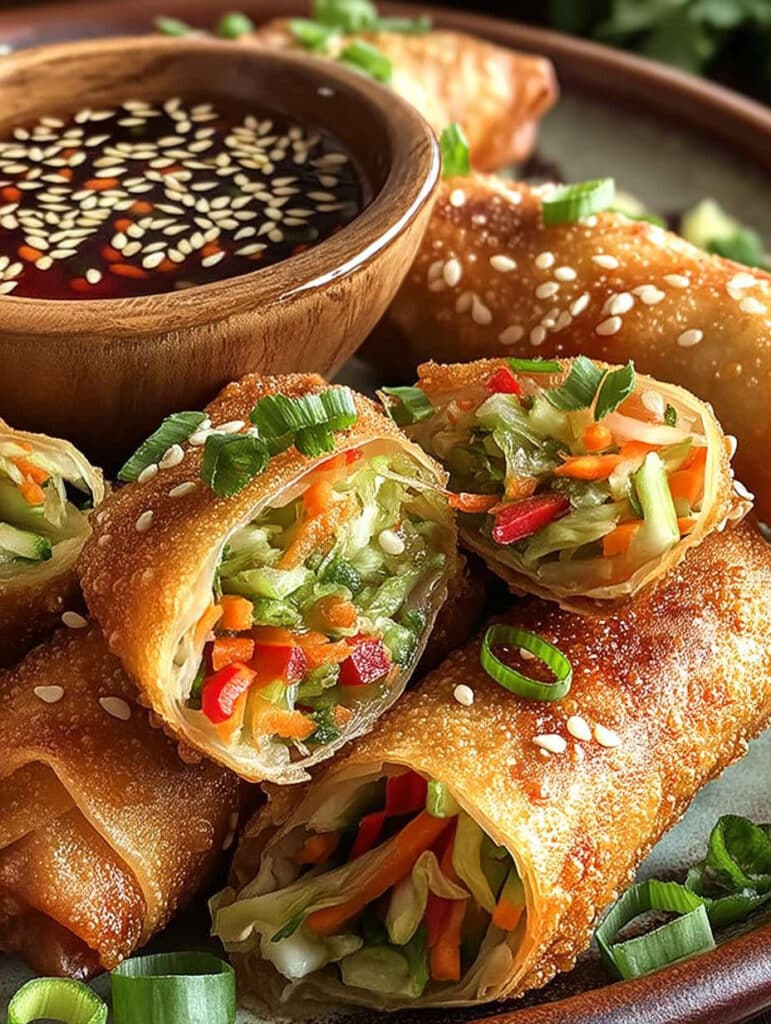 Knusprige Veggie-Delight Frühlingsrollen: Leichtes, aromatisches Rezept für die ganze Familie