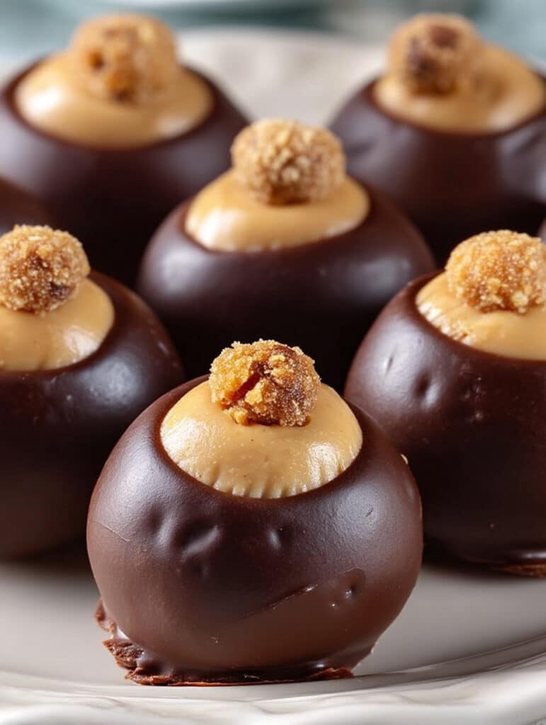 Schoko Erdnussbutter Bällchen: Schnelles Rezept für süße Glücksmomente (ohne Backen!)