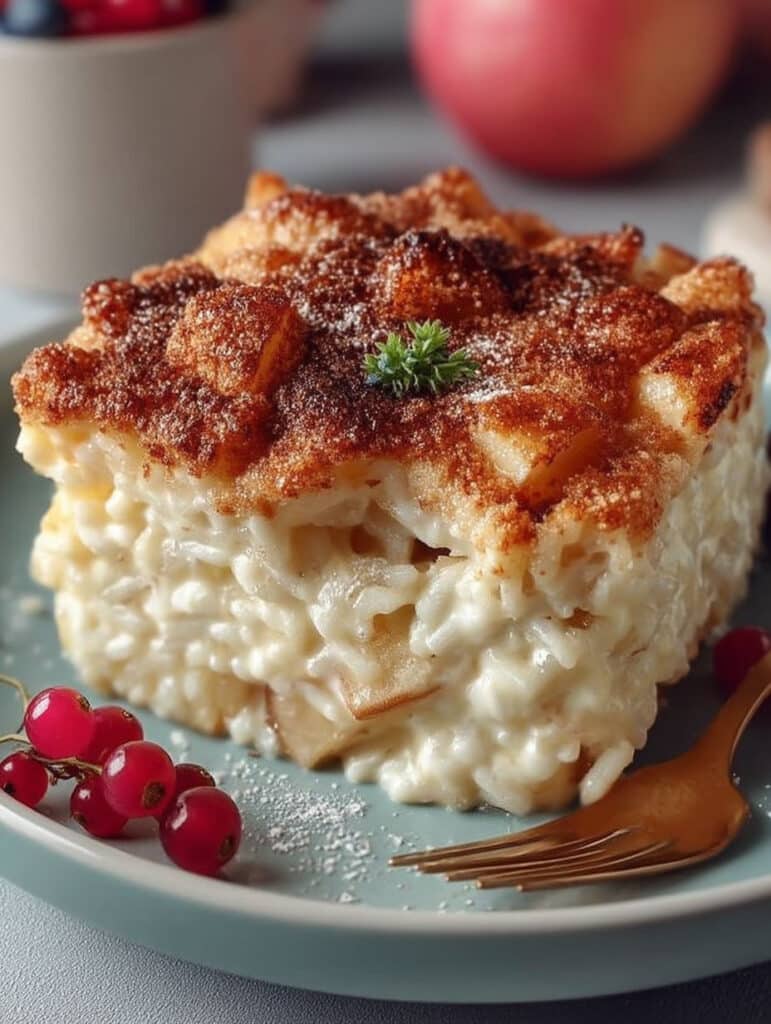 Babybrei Apfel-Milchreisauflauf Rezept: Einfach, lecker & familientauglich