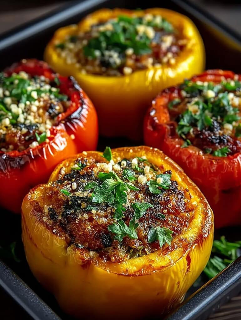 Gefüllte Paprika aus dem Airfryer: Blitzschnelles, gesundes und leckeres Rezept