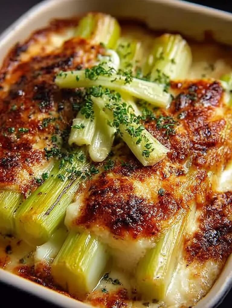 Cremiger Lauch überbacken: Einfaches und schnelles Familienrezept für jeden Anlass