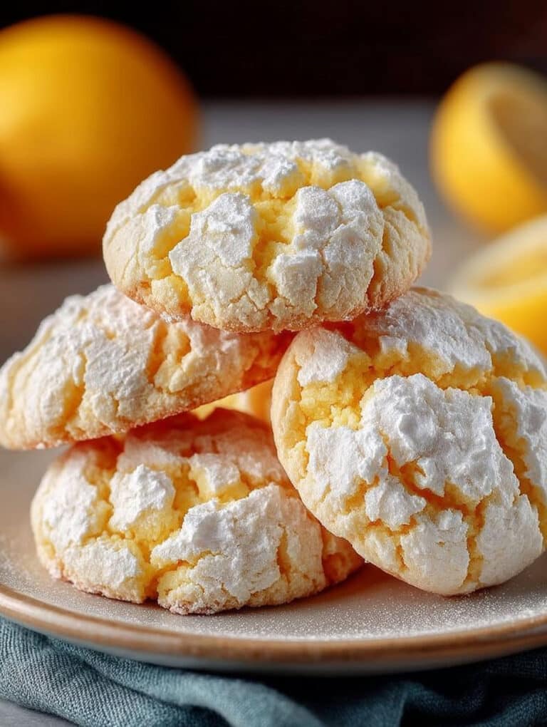 Zitronen-Crinkle-Kekse: Sonnige Erfrischung aus der Provence | Einfaches Rezept