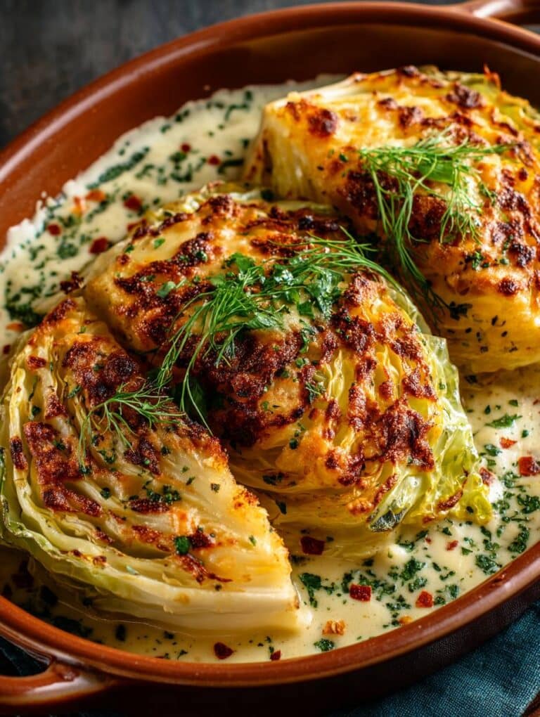 Überbackener Spitzkohl vegan & glutenfrei: Schnelles, gesundes & cremiges Rezept