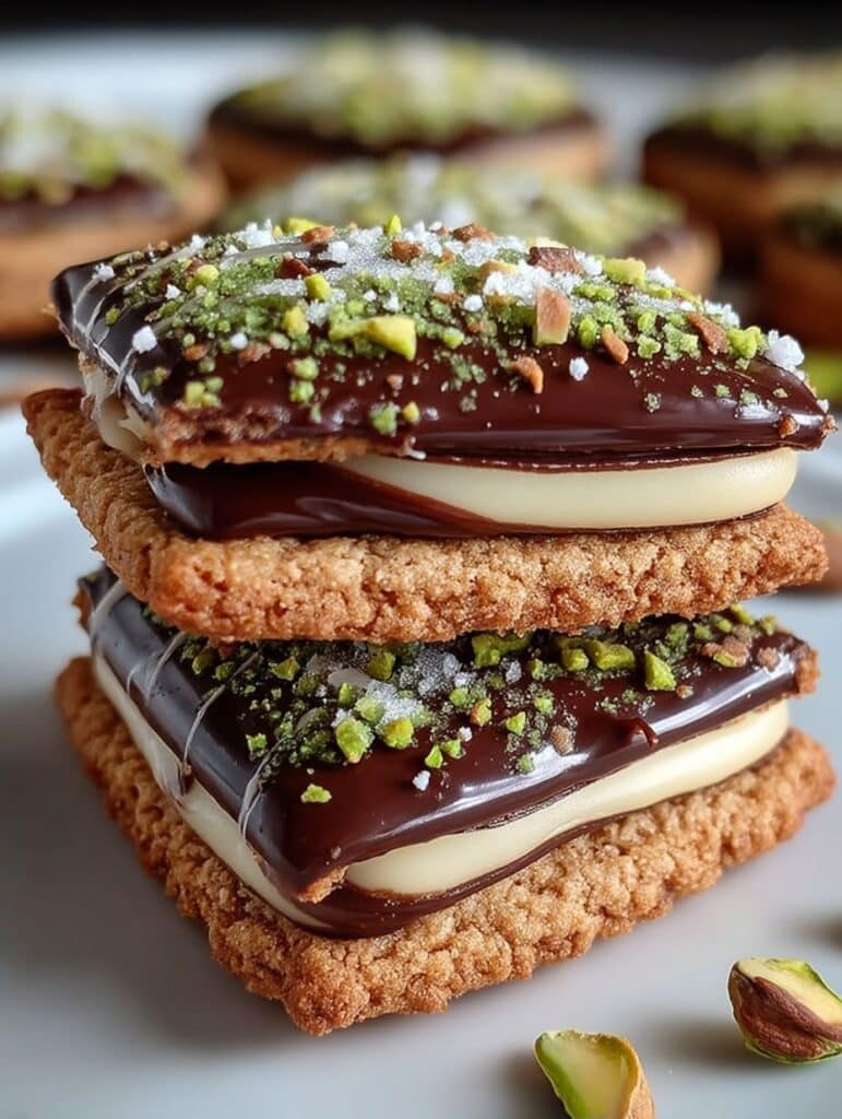 Mozartplätzchen: Elegante Mandel-Aprikose-Verführung mit Zartbitterschokolade