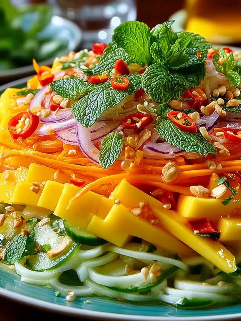 Tropischer Mango-Salat: Exotische Geschmacksexplosion & Blitzschnelle Zubereitung