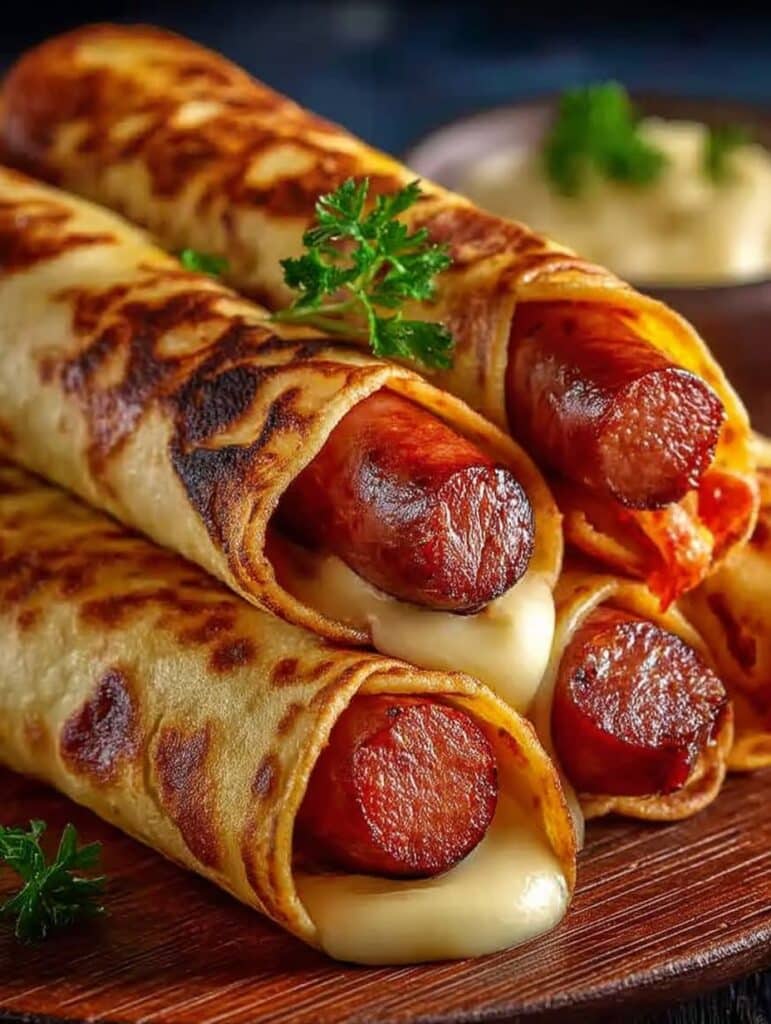 Gebackene Hot Dogs in Tortillas: Schnelles, knuspriges Rezept für die ganze Familie