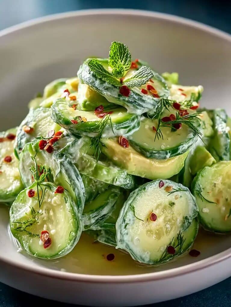 Cremiger Gurken-Avocado-Salat: Einfach, Frisch & Blitzschnell Zubereitet