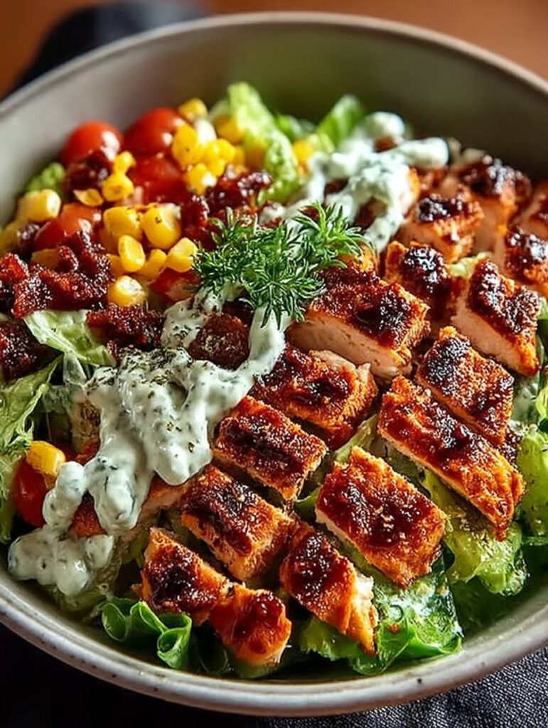 BBQ Hähnchen Salat Rezept: Schnell, Saftig & Vielseitig – Perfekt für Alltag & Grillparty