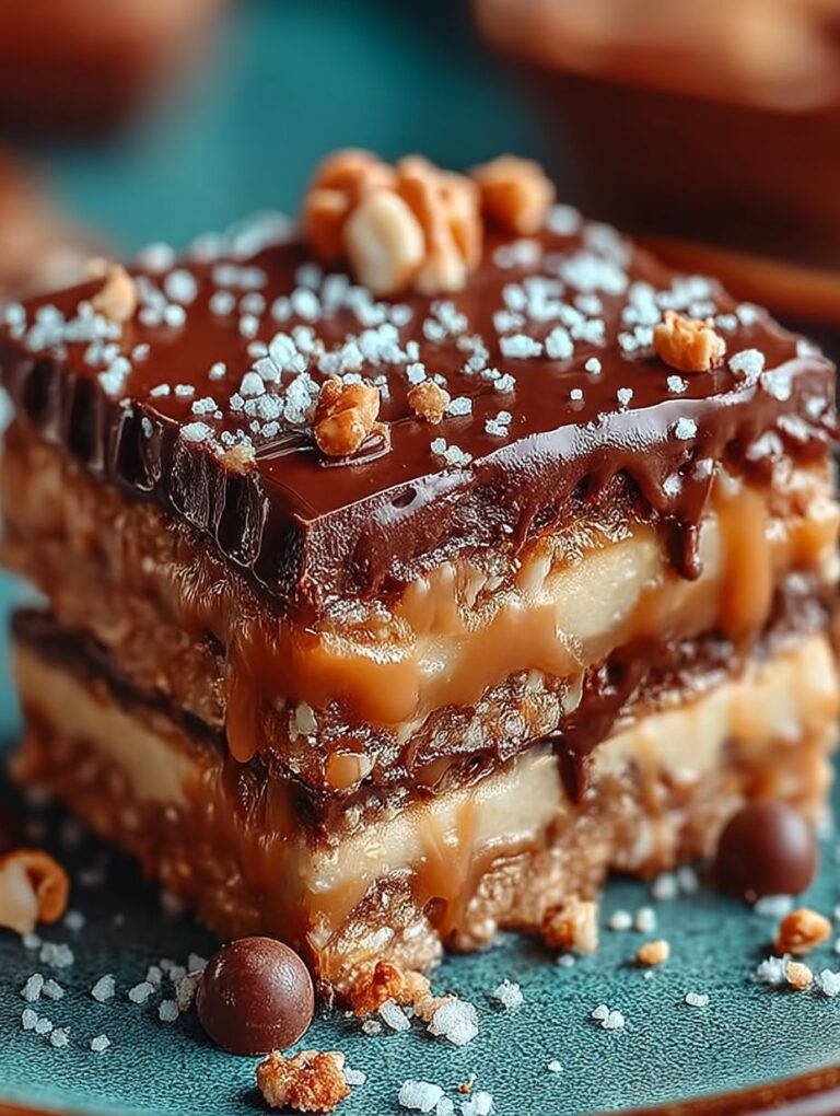 Caramel Chocolate Crunch Bars: Das unwiderstehliche Blitz-Rezept für Süßschnäbel