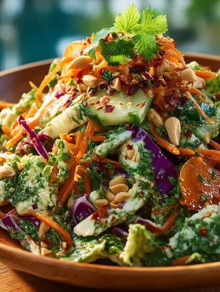 Erdnuss-Knusper-Salat: Schnelles, knackiges Rezept mit cremigem Erdnussdressing
