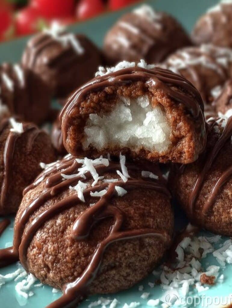 Schokoladen-Kokos-Plätzchen: Einfaches Rezept für saftige, aromtische Kekse