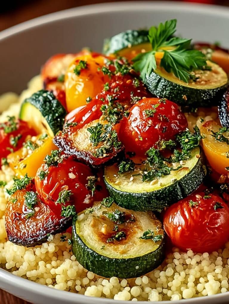 Schneller Ofengemüse-Couscous: Gesundes Feierabend-Rezept mit saisonalem Gemüse