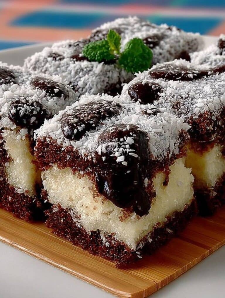 Schoko Kokos Duo Schnitten: Einfaches No-Bake Rezept für puren Genuss