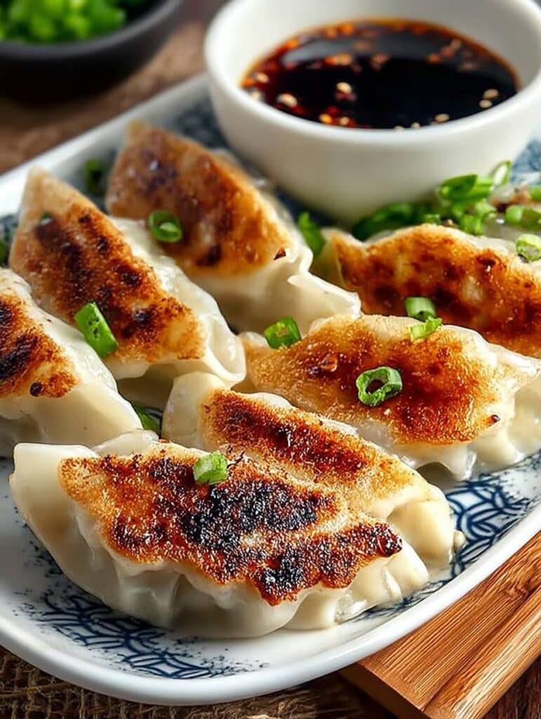 Gyoza selber machen: Authentische japanische Teigtaschen mit Hähnchen und Gemüse