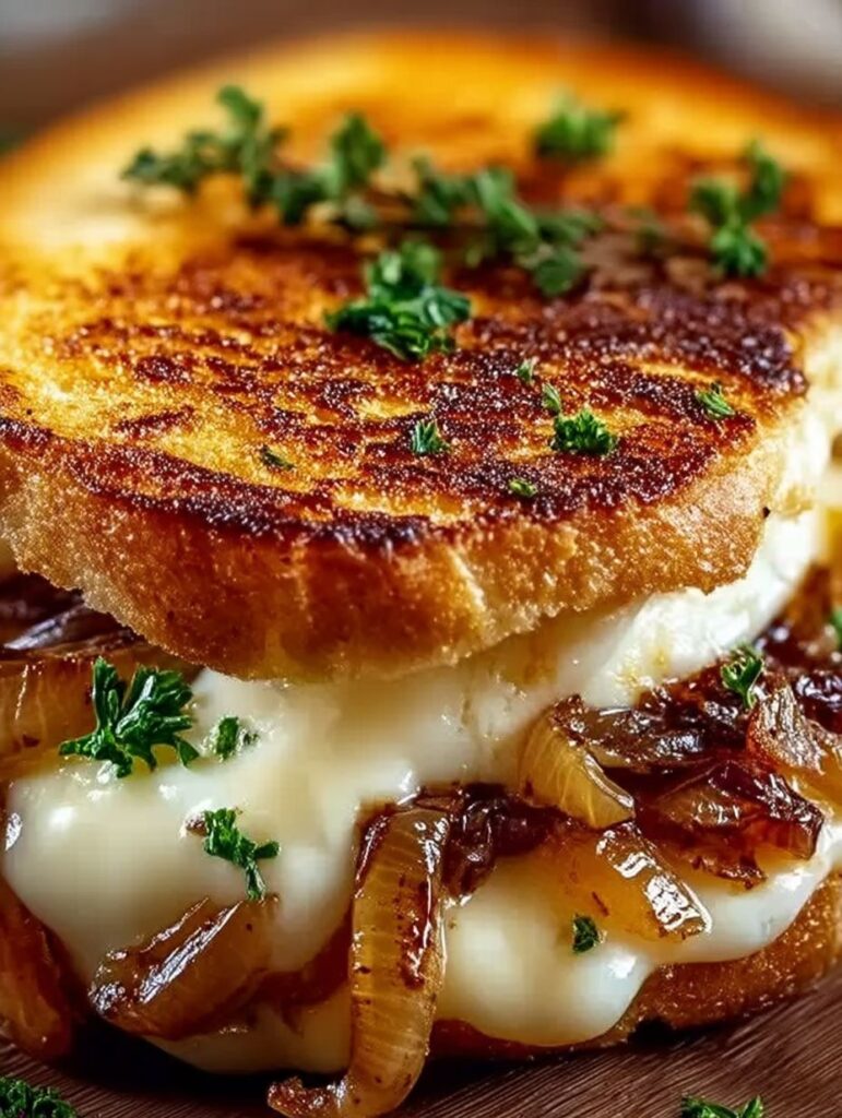 Gegrilltes Käsesandwich mit Französischen Zwiebeln: Das ultimative Rezept für perfekten Genuss