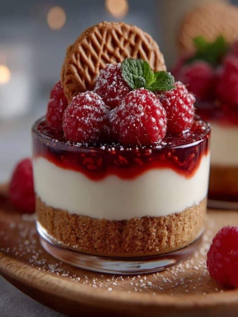 Spekulatius Dessert mit Himbeeren: Einfaches & Blitzschnelles Rezept für Genießer