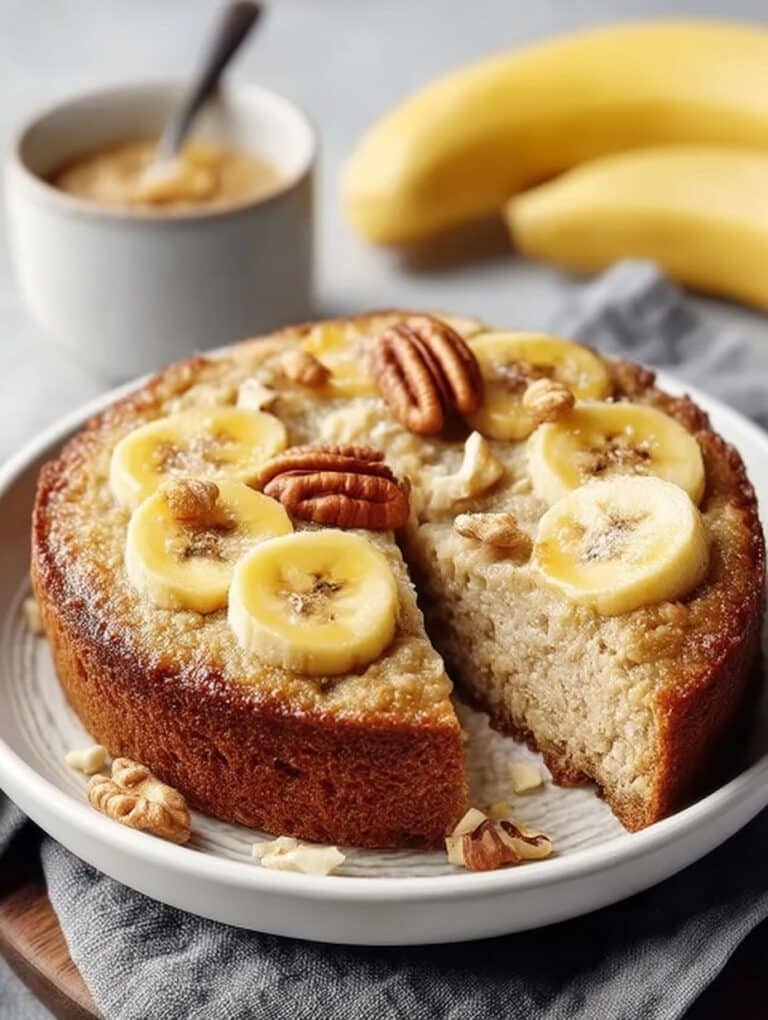 Zuckerfreie Bananen-Nuss-Haferflocken: Cremiges Frühstücksrezept für einen gesunden Start