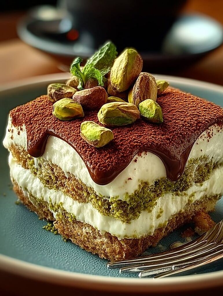 Pistazien-Tiramisu: Cremiges Dessert-Rezept schnell & einfach zubereiten
