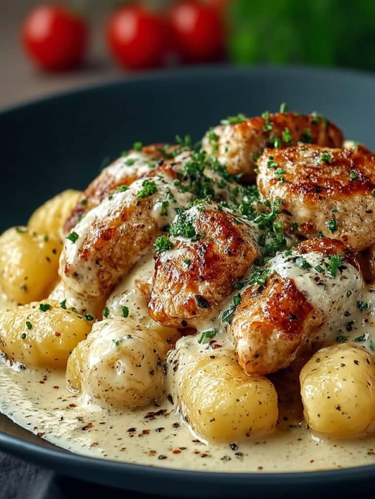 Blitzschnelle Hähnchen-Gnocchi-Pfanne: Cremiges Abendessen in 30 Minuten