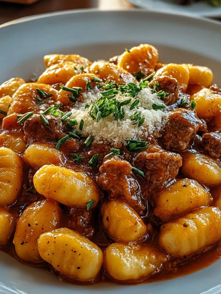 Gnocchi-Gulasch: Schnelles & herzhaftes Wohlfühlgericht (weniger als 30 Min)